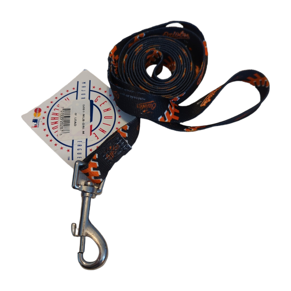 Baltimore Orioles MLB Premium Officially Licensed Dog Lead Leash Med NEW HUNTER